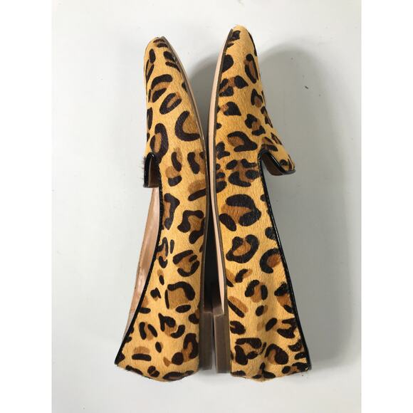 J.Crew Women’s 6.5 Leather Leopard Print Driving Moccasins Flats Loafers - Picture 6 of 8